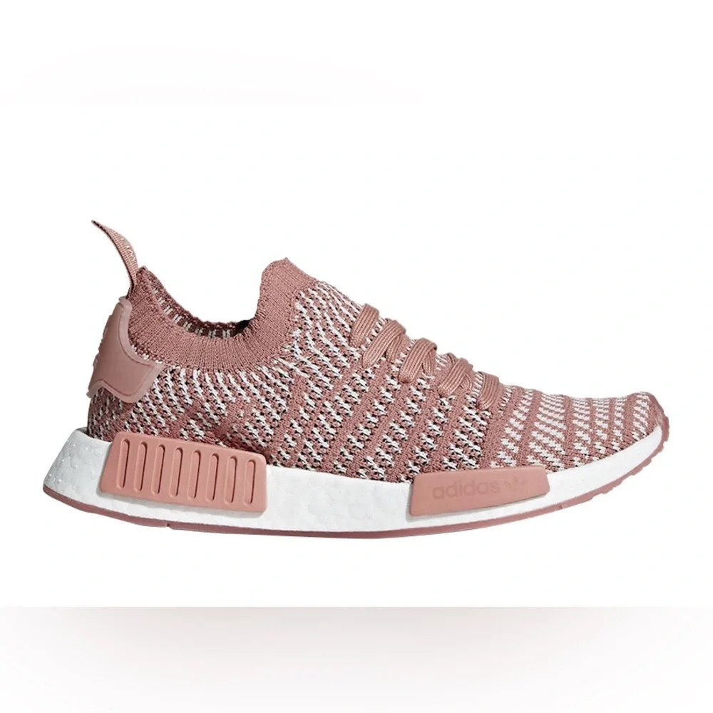 Adidas NMD PR1 Primeknit Sneakers Ash Pink Womens Size 8